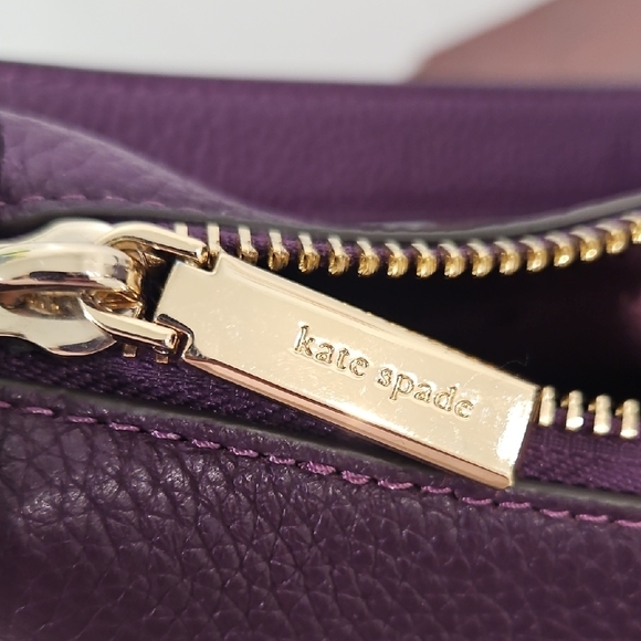Kate Spade Janie Purple Leather Shoulder Bag - Picture 8 of 10